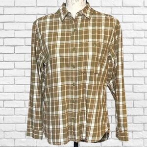REI Plaid Button-Up Shirt